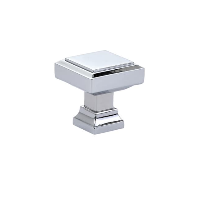 Emtek Geometric Square Knob, 1-1/4" L, Polished Chrome - 86295US26