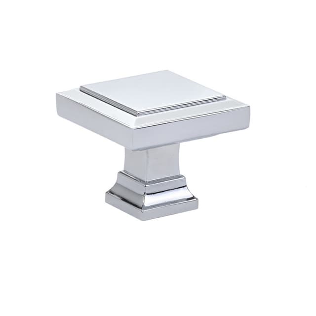 Emtek Geometric Square Knob, 1-5/8" L, Polished Chrome - 86296US26