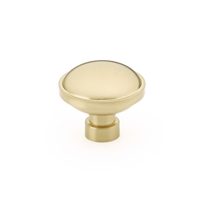 Emtek Industrial Modern Brandt Knob, 1-3/4" Diameter, Satin Brass - 86696US4