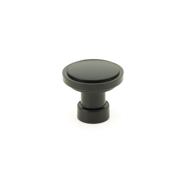 Emtek Industrial Modern Haydon Knob, 1-1/4" Diameter, Flat Black - 86697US19