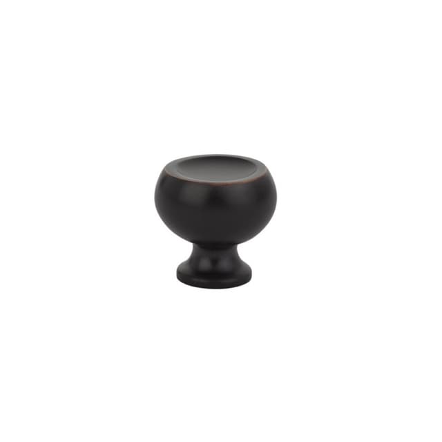 Emtek Mid Century Modern Atomic Knob, 1" Diameter, Oil Rubbed Bronze - 86314US10B