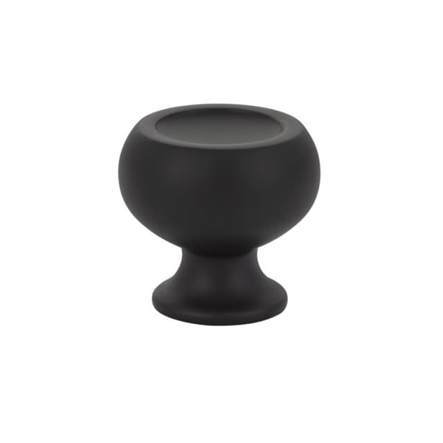 Emtek Mid Century Modern Atomic Knob, 1-5/8" Diameter, Flat Black - 86316US19
