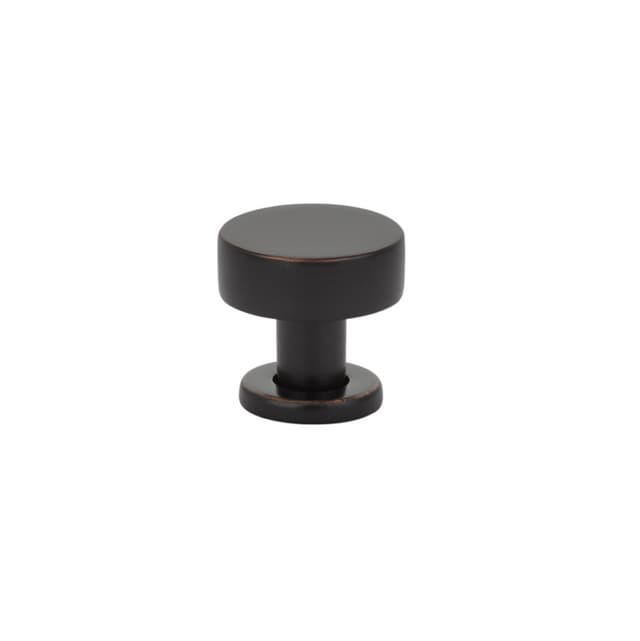Emtek Mid Century Modern Cadet Knob, 1-1/4" Diameter, Oil Rubbed Bronze - 86322US10B