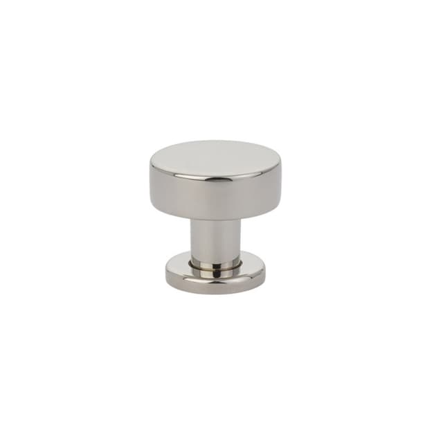 Emtek Mid Century Modern Cadet Knob, 1-1/4" Diameter, Polished Nickel - 86322US14