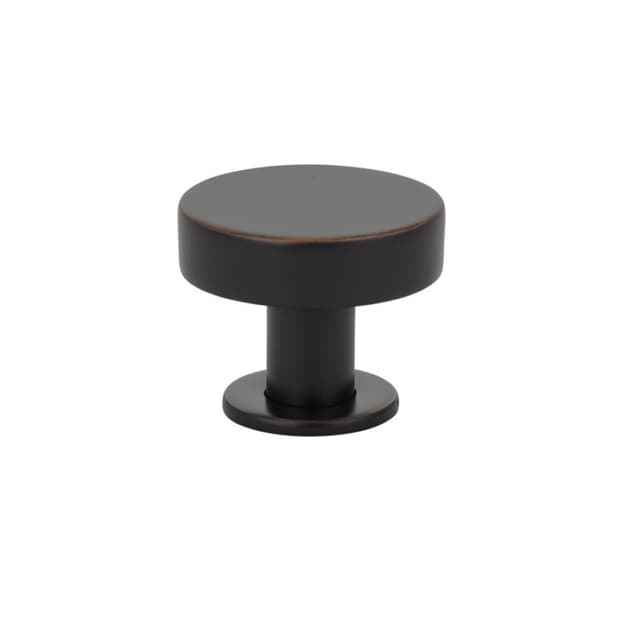 Emtek Mid Century Modern Cadet Knob, 1-3/4" Diameter, Oil Rubbed Bronze - 86323US10B