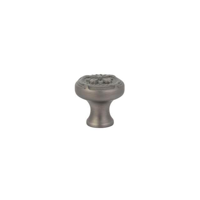 Emtek Ribbon & Reed Knob, 1-1/4" Diameter, Pewter - 86277US15A