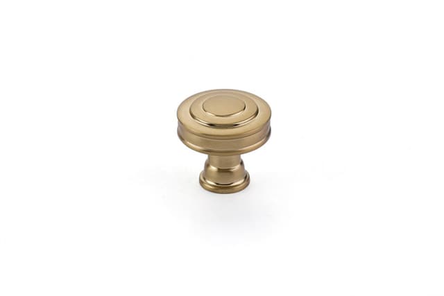 Emtek Transitional Heritage Glendon Knob, 1-1/4" Diameter, Satin Brass - 86463US4