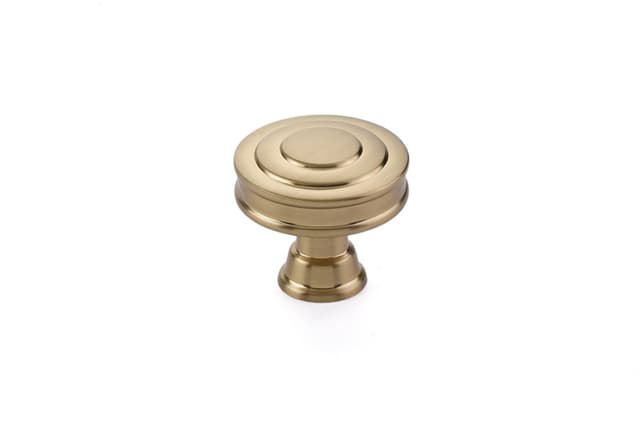 Emtek Transitional Heritage Glendon Knob, 1-5/8" Diameter, Satin Brass - 86464US4