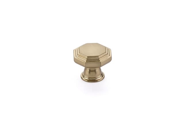 Emtek Transitional Heritage Midvale Knob, 1-1/4" Diameter, Satin Brass - 86465US4