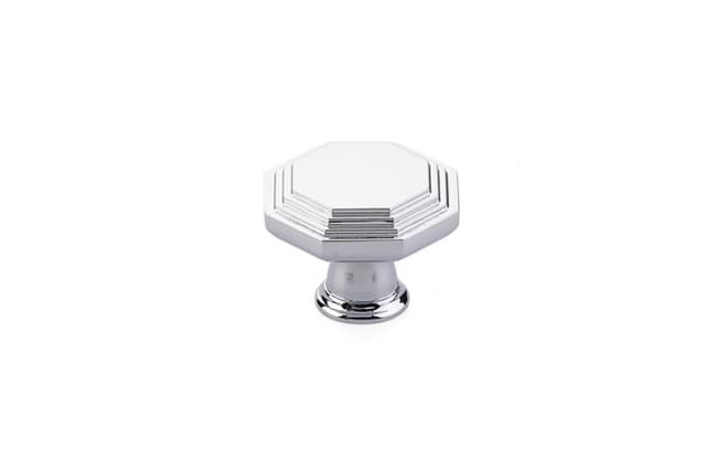Emtek Transitional Heritage Midvale Knob, 1-3/4" Diameter, Polished Chrome - 86466US26