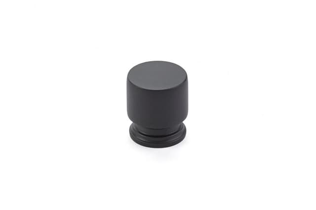 Emtek Transitional Heritage Prosser Knob, 1-1/4" Diameter, Flat Black - 86470US19