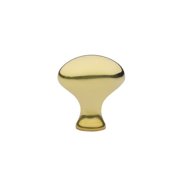 Emtek Traditional Egg Knob, 1-1/4" Diameter, Polished Brass - 86016US3