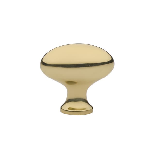 Emtek Traditonal Egg Knob, 1-3/4" Diameter, Polished Brass - 86124US3
