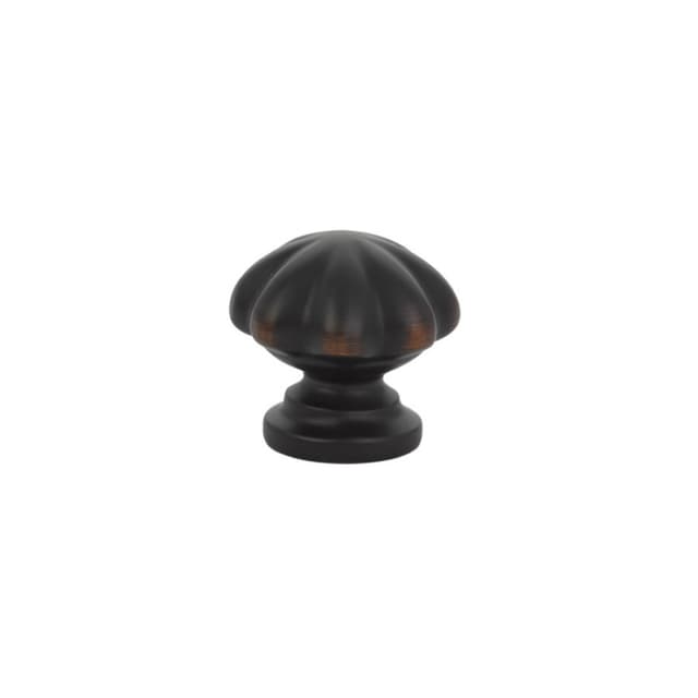 Emtek Traditonal Melon Cabinet Knob, 1" Diameter, Oil Rubbed Bronze - 86121US10B