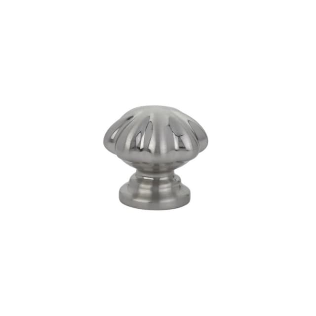 Emtek Traditonal Melon Cabinet Knob, 1" Diameter, Satin Nickel - 86121US15