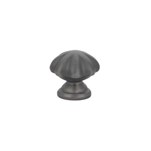 Emtek Traditonal Melon Cabinet Knob, 1" Diameter Pewter - 86121US15A