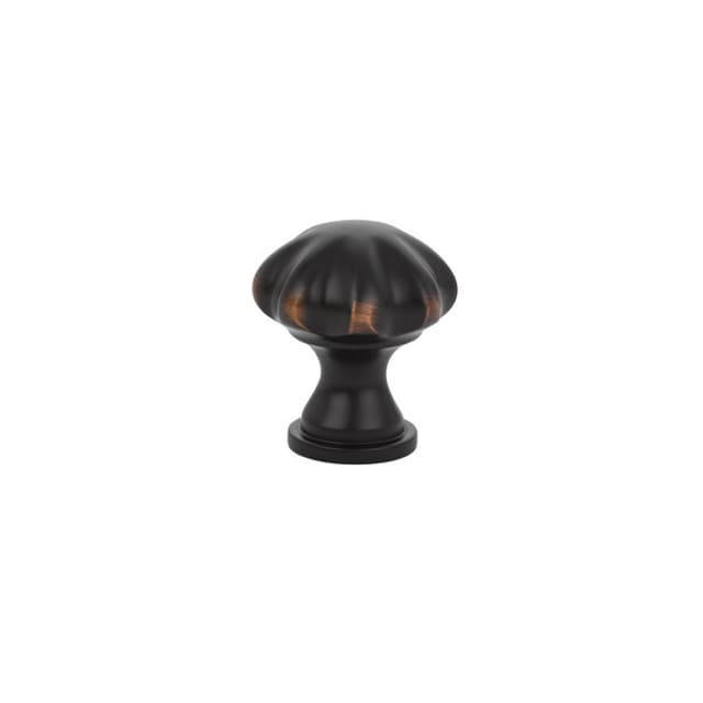 Emtek Traditonal Melon Cabinet Knob, 1-1/4" Diameter, Oil Rubbed Bronze - 86122US10B