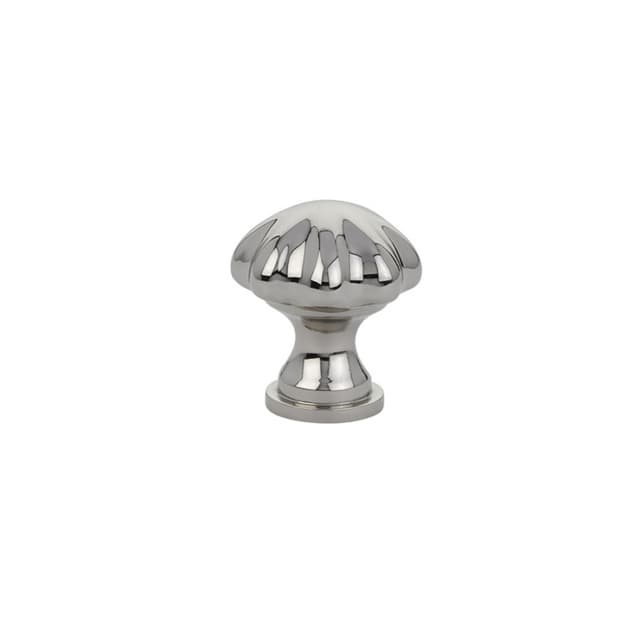Emtek Traditonal Melon Cabinet Knob, 1-1/4" Diameter, Polished Nickel - 86122US14