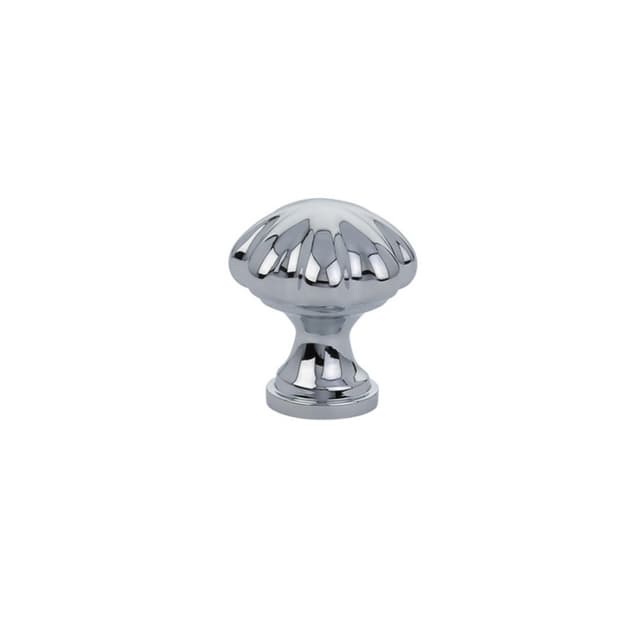 Emtek Traditonal Melon Cabinet Knob, 1-1/4" Diameter, Polished Chrome - 86122US26