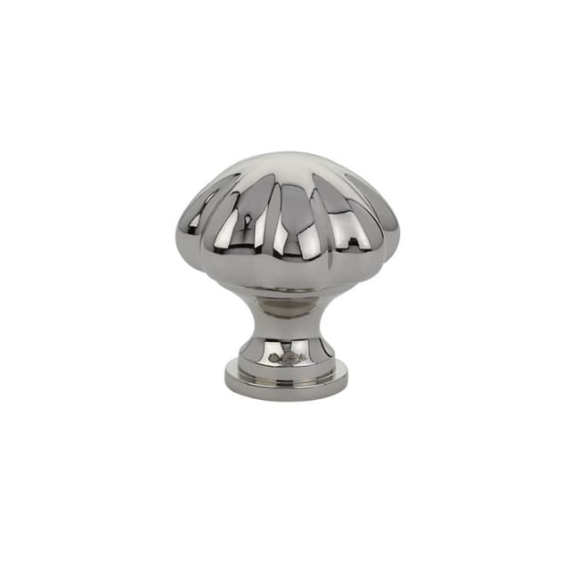 Emtek Traditional Melon Knob, 1-3/4" Diameter, Polished Nickel - 86203US14