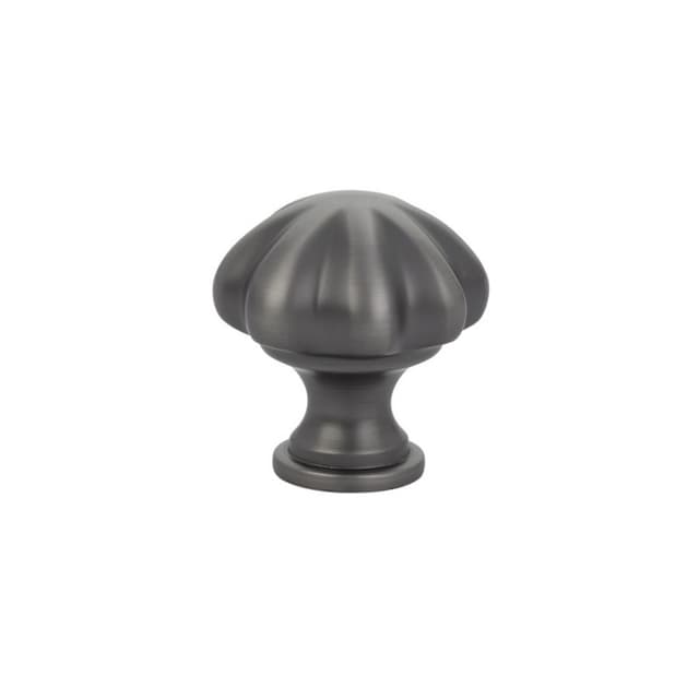 Emtek Traditional Melon Knob, 1-3/4" Diameter, Pewter - 86203US15A