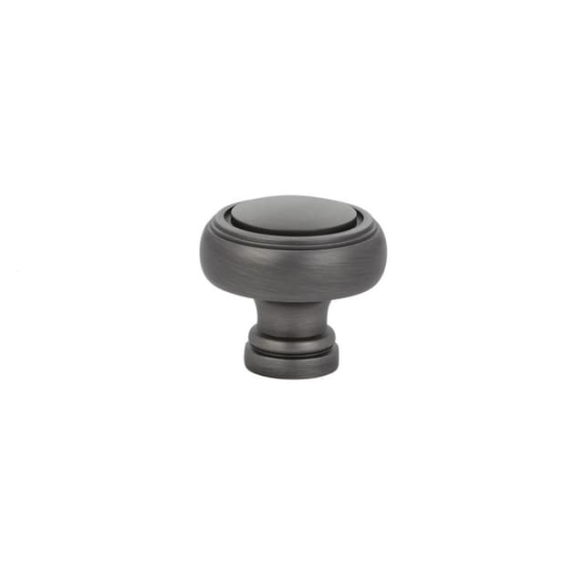 Emtek Traditional Norwich Knob, 1-1/4" Diameter, Pewter - 86610US15A