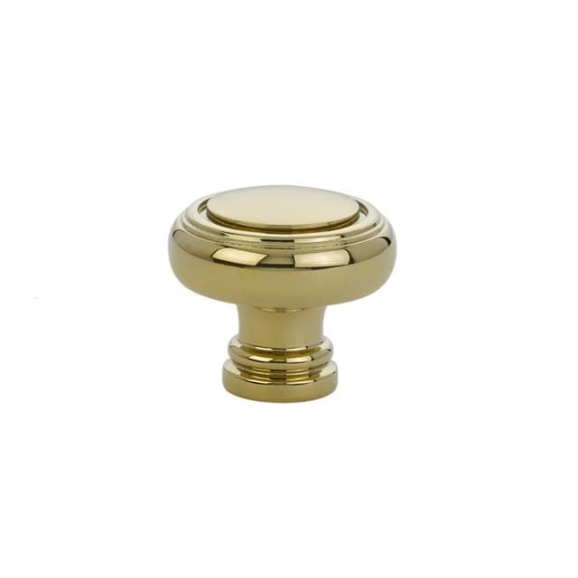 Emtek Traditional Norwich Knob, 1-5/8" Diameter, Polished Brass - 86611US3
