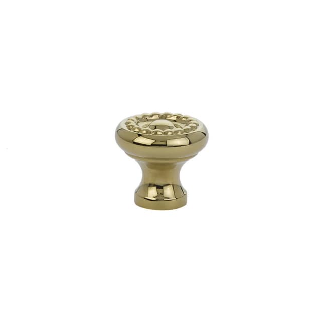Emtek Traditional Rope Knob, 1" Diameter, Polished Brass - 86112US3