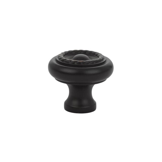 Emtek Traditional Rope Knob, 1-3/4" Diameter, Oil Rubbed Bronze - 86202US10B