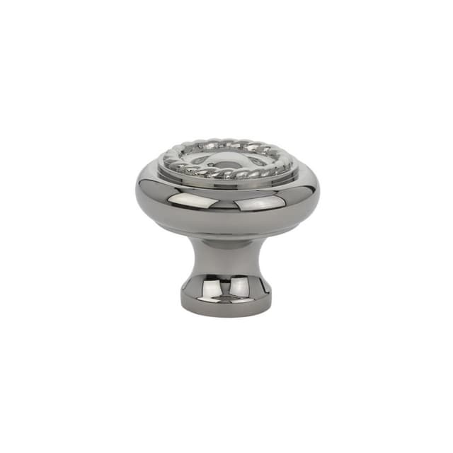 Emtek Traditional Rope Knob, 1-3/4" Diameter, Polished Nickel - 86202US14
