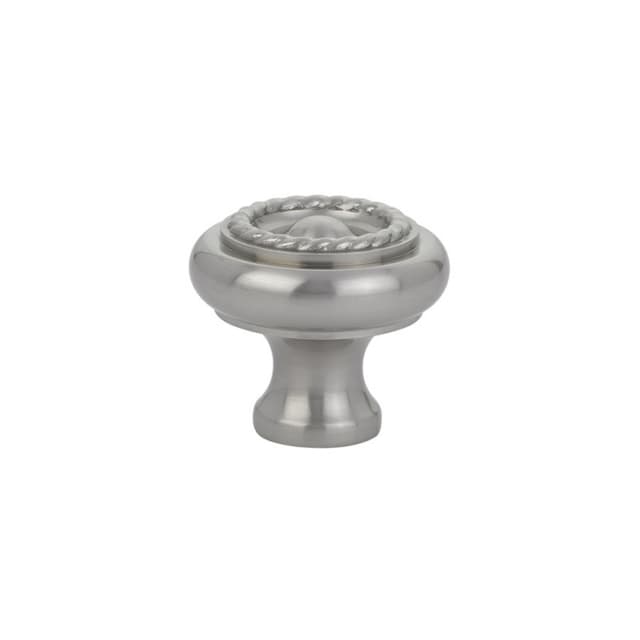 Emtek Traditional Rope Knob, 1-3/4" Diameter, Satin Nickel - 86202US15