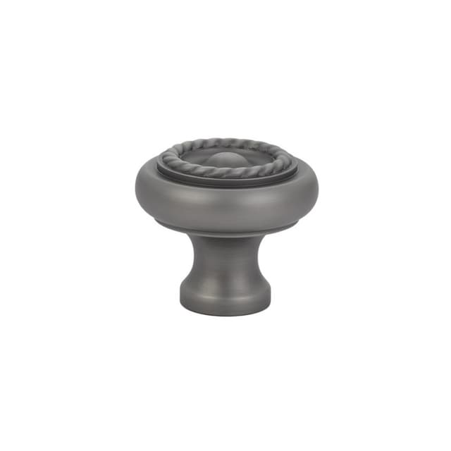 Emtek Traditional Rope Knob, 1-3/4" Diameter, Pewter - 86202US15A