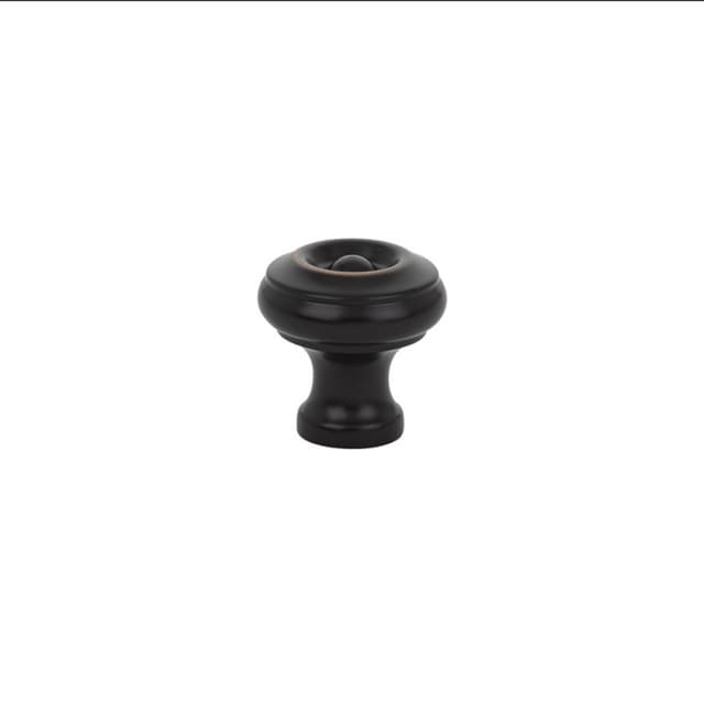 Emtek Traditional Waverly Knob, 1" Diameter, Oil Rubbed Bronze - 86114US10B