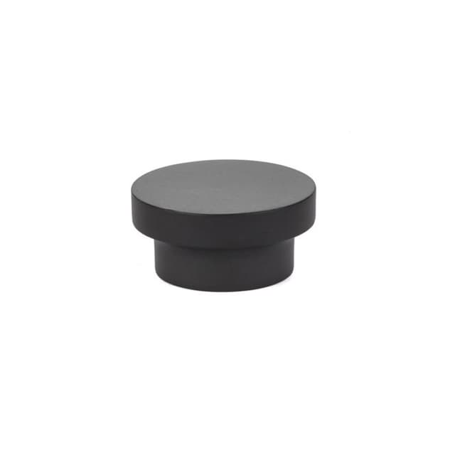Emtek Urban Modern District Knob, 1-3/8" Diameter, Flat Black - 86448US19