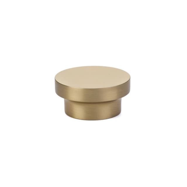 Emtek Urban Modern District Knob, 1-3/8" Diameter, Satin Brass - 86448US4