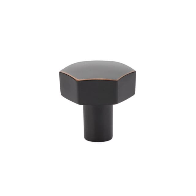 Emtek Urban Modern Mod Hex Knob, 1-1/8" Diameter, Oil Rubbed Bronze - 86457US10B