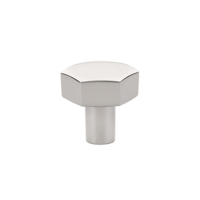 Emtek Urban Modern Mod Hex Knob, 1-1/8" Diameter, Polished Nickel - 86457US14