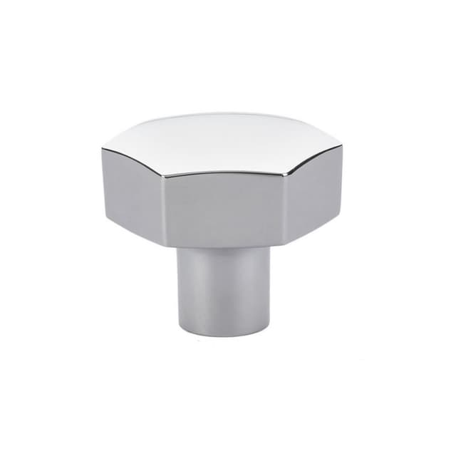 Emtek Urban Modern Mod Hex Knob, 1-1/2" Diameter, Polished Chrome - 86458US26