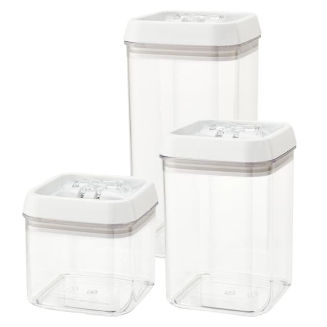 CO Series Clear Plastic Containers w/ Locking Lids, Rev-A-Shelf
