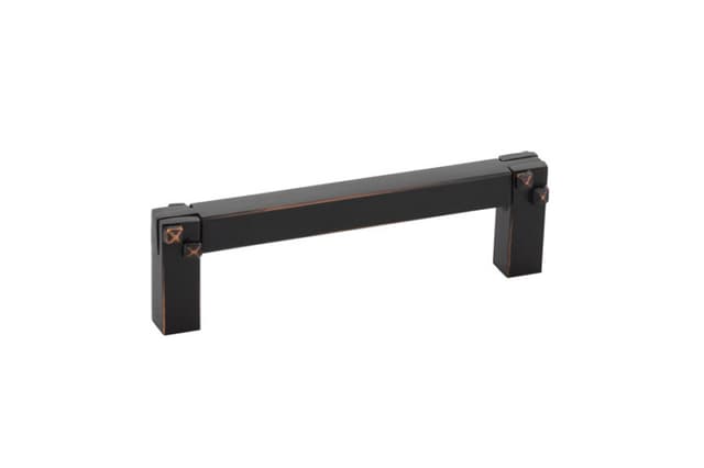 Emtek Arts & Crafts Mortise & Tenon Pull, 3-1/2"CC, Oil Rubbed Bronze - 86044US10B