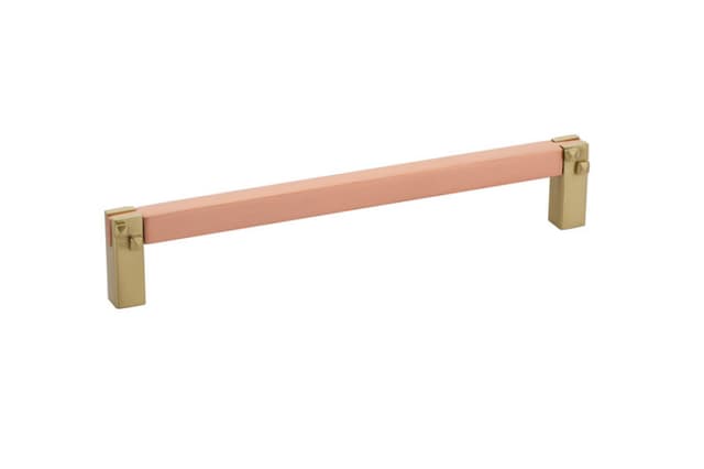 Emtek Arts & Crafts Mortise & Tenon Pull, 6"CC, Satin Brass - 86276US4