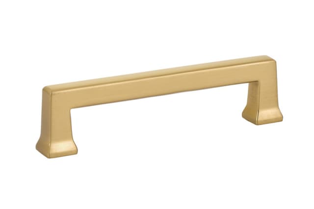 Emtek Art Deco ALEXANDER Pull, 4"CC, Satin Brass - 86425US4