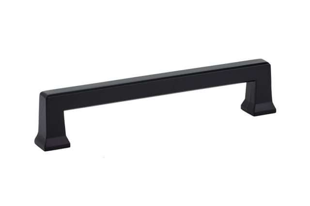 Emtek Art Deco Alexander Pull, 5"CC, Flat Black - 86484US19