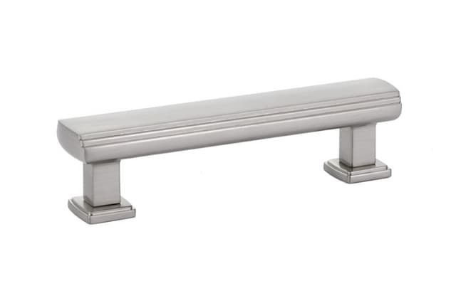 Emtek Art Deco Pull, 3-1/2"CC, Satin Nickel - 86422US15