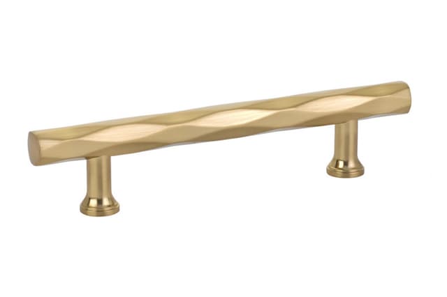 Emtek Art Deco TRIBECA Pull, 4"CC, Satin Brass - 86429US4