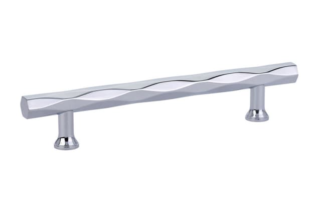 Emtek Art Deco Tribeca Pull, 5"CC, Polished Chrome - 86489US26