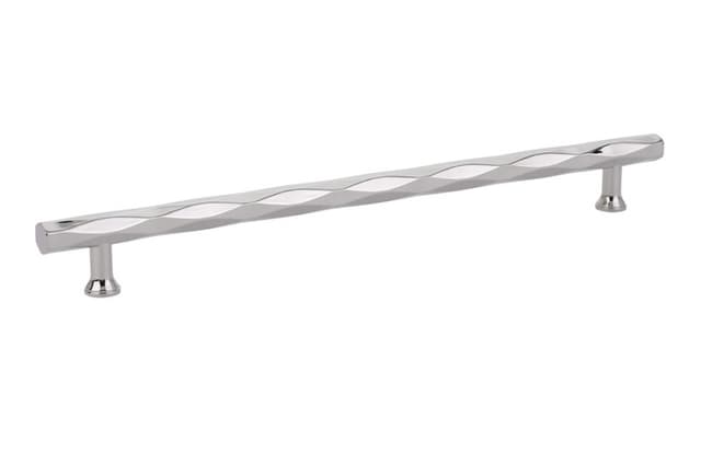 Emtek Art Deco Tribeca Pull, 10"CC, Polished Nickel - 86490US14