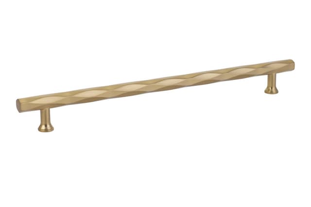 Emtek Art Deco Tribeca Pull, 10"CC, Satin Brass - 86490US4