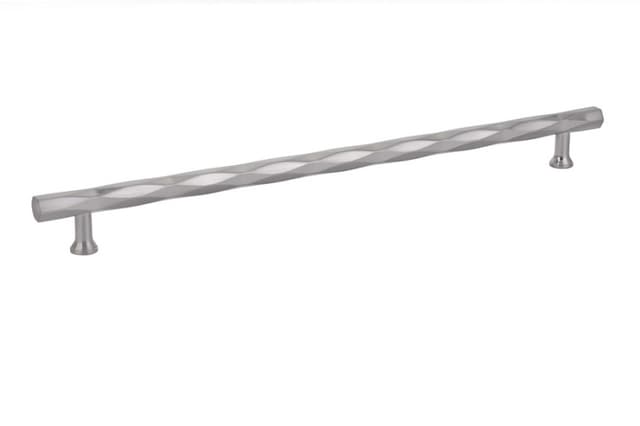 Emtek Art Deco Tribeca Pull, 12"CC, Satin Nickel - 86491US15