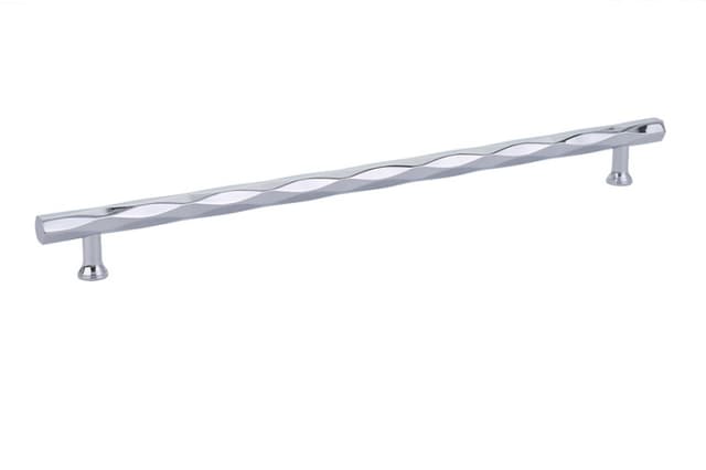 Emtek Art Deco Tribeca Pull, 12"CC, Polished Chrome - 86491US26